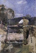 Percy Lindsay Prospector at the Minehead oil painting